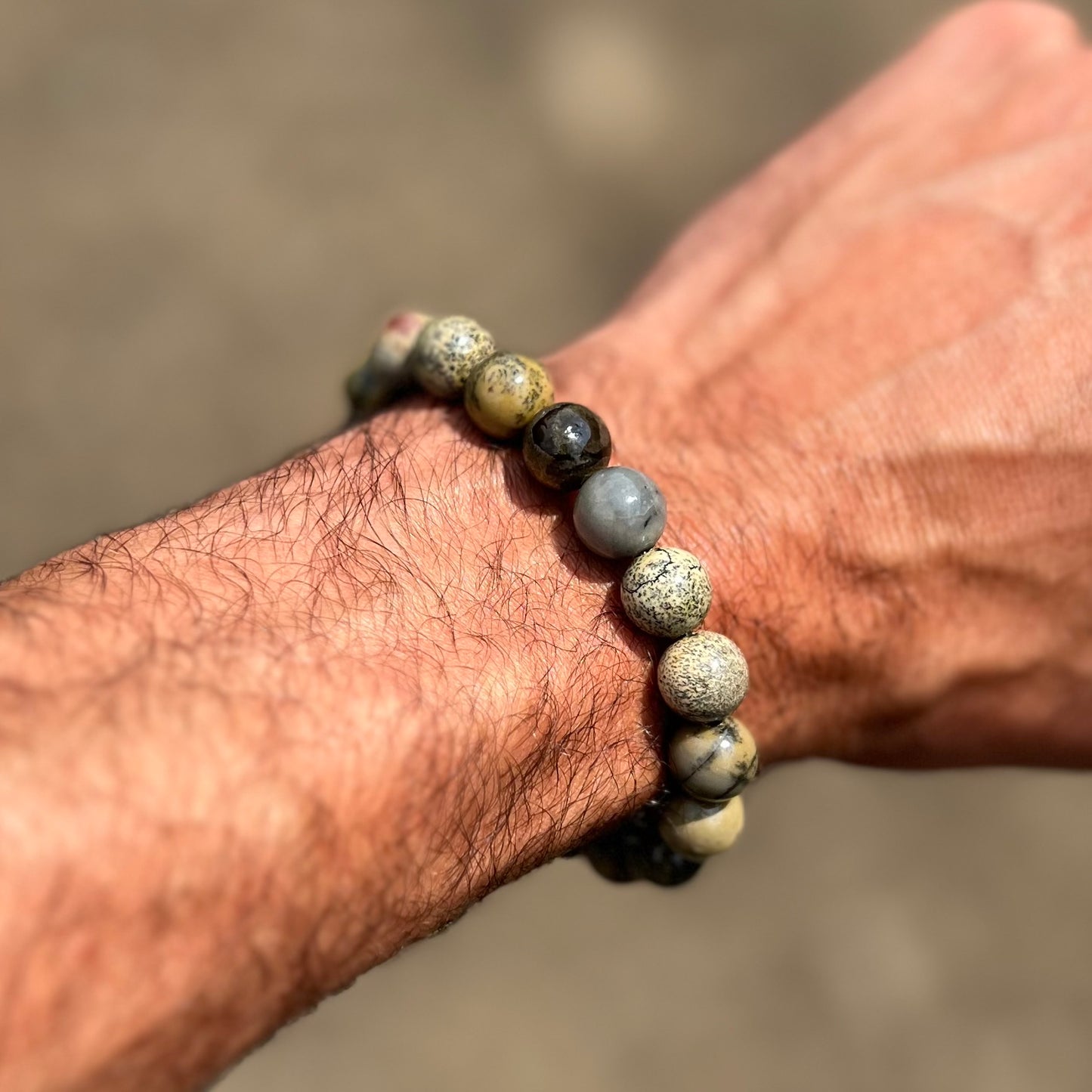 Coffee Bean Jasper Bracelet (10mm beads)