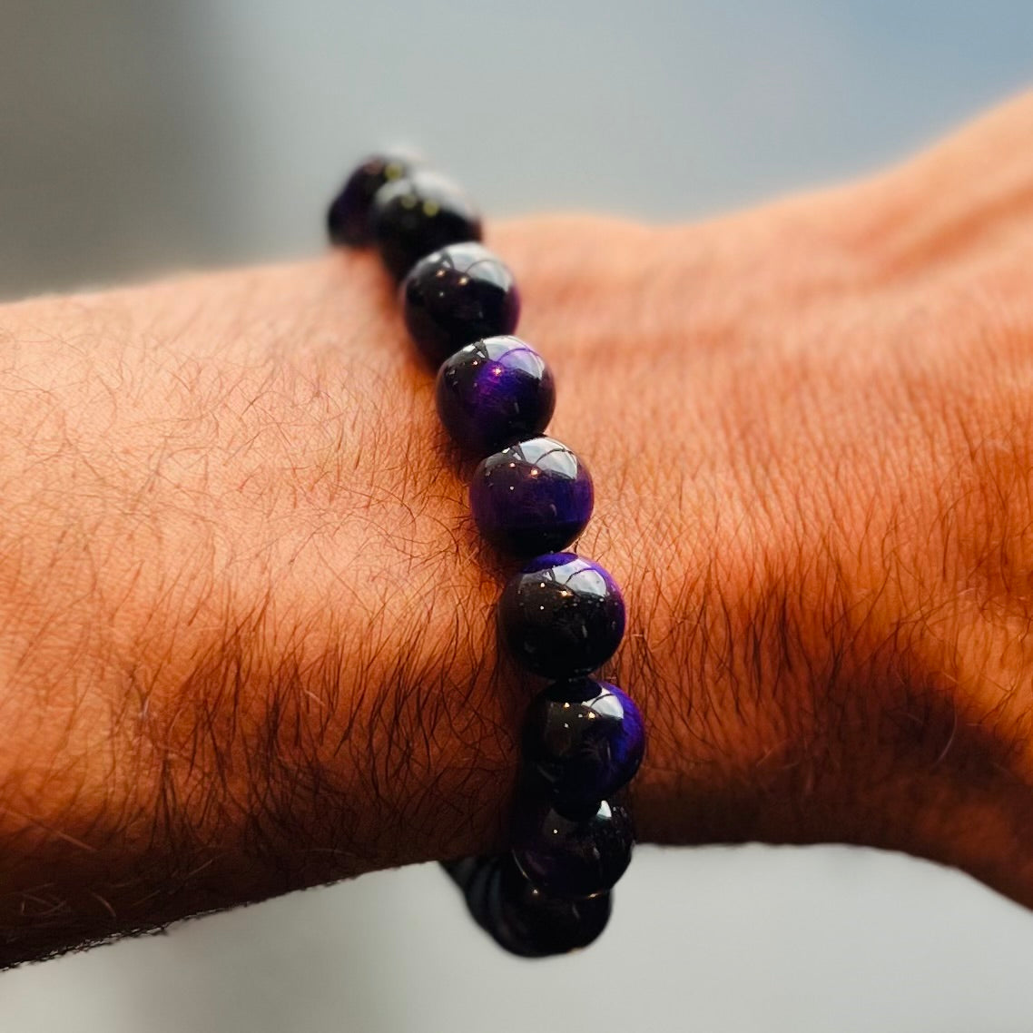 Purple Tiger's Eye bracelet