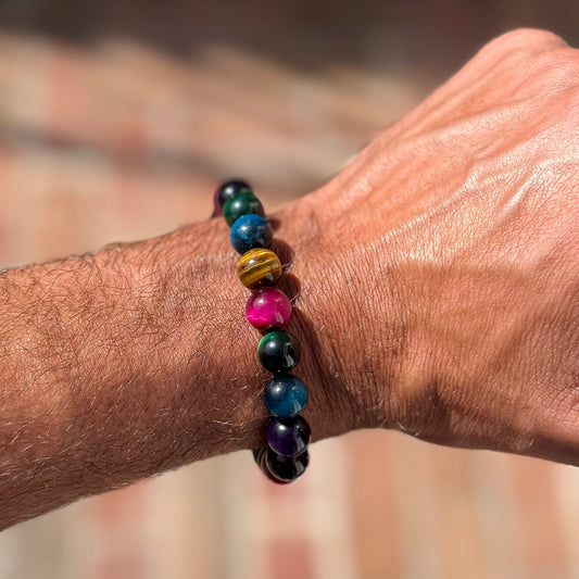 Multicolored Tiger's Eye Bracelet